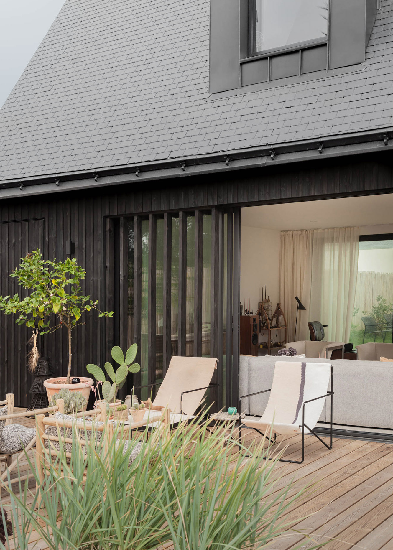 Construction d'une maison en bois à Saint Gildas-de-Rhuys par l'atelier d'architectes Rupin Conq
